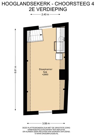 Floorplan - Hooglandsekerk-Choorsteeg 4, 2312 KK Leiden